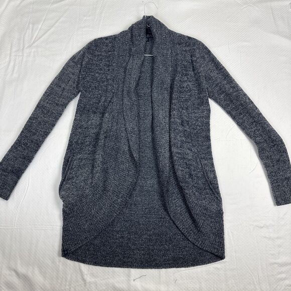 Barefoot Dreams Sweaters - Barefoot‎ Dreams Cardigan Womens XS/S Cozychic Lite Circle Sweater Gray Navy